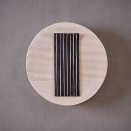 Designer Wall Sconce. Modern Black & White Ceramic Light. Lamp For The Living Room - thumbnail 2