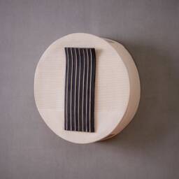 Designer Wall Sconce. Modern Black & White Ceramic Light. Lamp For The Living Room - thumbnail 3