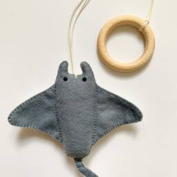 Sea Baby Gym Toys, Play Gym, Hanging Toys Sea Turtle, Killer Whale, Stingray & Clown Fish, Montessori Toys, Baby Shower - thumbnail 3