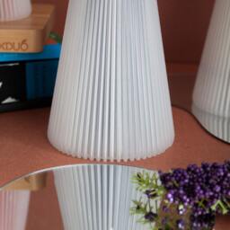 2 Part Vase - 3D Printed Vase, Dried Flower Modern Eclectic Funky 100% Recycled - thumbnail 3