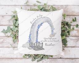 Pet Memorial, Loss Gift, Remembrance Cushion, Dog Animal Memory, Personal Memorial - thumbnail 1
