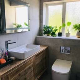 Camden - Handmade Reclaimed Timber Bathroom Unit Rustic Charm, Bespoke Vanity With Sliding Doors - thumbnail 4