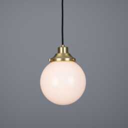 Gentry Small Opal Glass Globe Pendant Light 7.9'' - 20cm