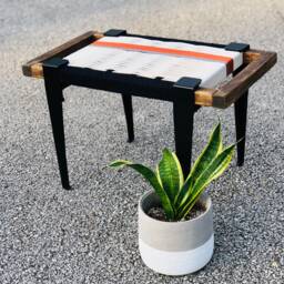 Hand-Woven Entryway Bench Mcm Style End Of Bed & Mudroom Seating - Custom-Made, Multiple Sizes - thumbnail 3