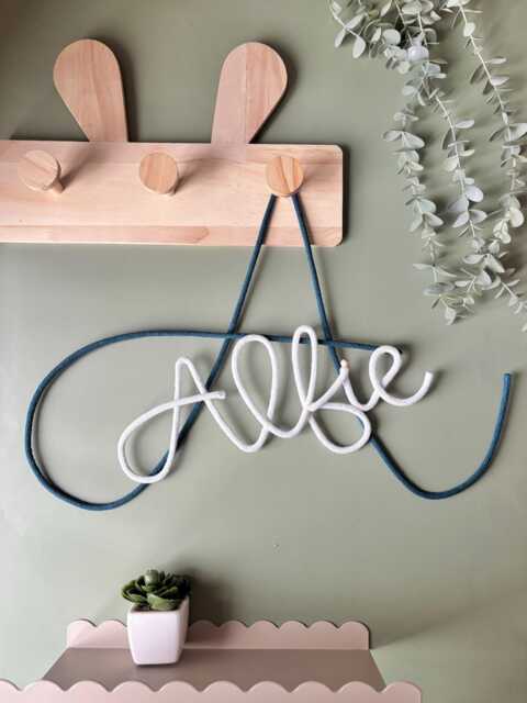 Nursery Name Sign Giant Letter Decorator Newborn Baby Wall Art - image 1