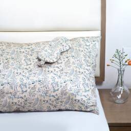 100% Mulberry Silk Pillowcase Both Sides Pattern With Eye Mask & Scrunchie Anti Ageing Smooth Skin & Hair Gift For Her Mother'sday - thumbnail 2