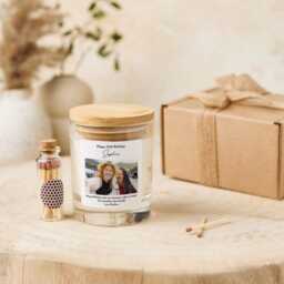 Personalised Birthday Candle Gift With Photo & Custom Message For Her Colleague Friend - thumbnail 2