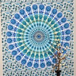 Mandala Tapestry Wall Hanging Twin Indian Tapestries Dorm Decor Art Beach Sheet Throw Yoga Mat Bed Cover - thumbnail 2