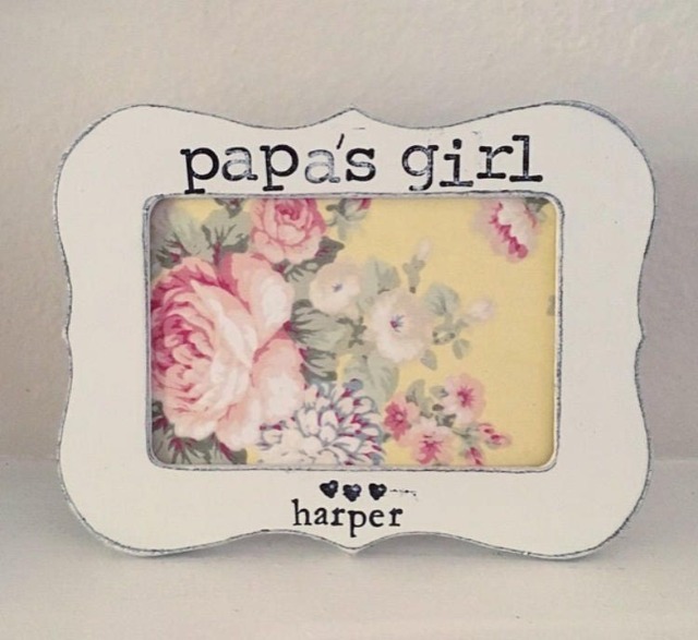 Personalized Picture Frame Hand Stamped Gift For Grandpa - image 1
