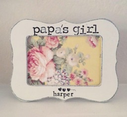 Personalized Picture Frame Hand Stamped Gift For Grandpa - thumbnail 1