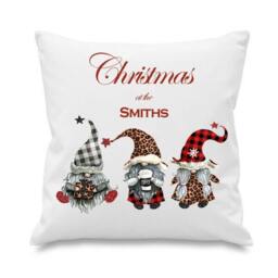 Personalised Christmas At The, Cushion, Family Gonk Cushion - thumbnail 1