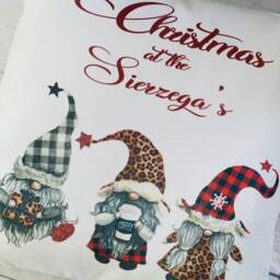 Personalised Christmas At The, Cushion, Family Gonk Cushion - thumbnail 3