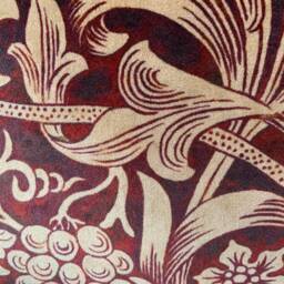 William Morris Luxury Designer Sunflower Red Velvet Vintage Cushion Pillow Throw Cover - thumbnail 4