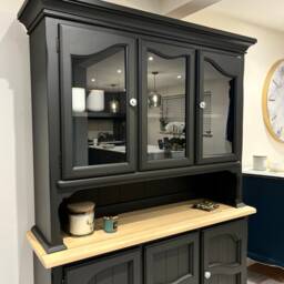 Farmhouse Welsh Dresser, Kitchen Display Storage Cabinet - thumbnail 2