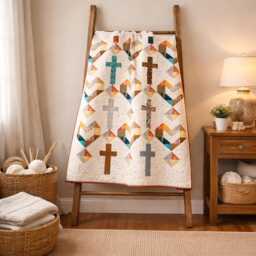 Crossroads Of Hearts Quilt Pattern PDF - Heart Patchwork 48 X 66 Romantic Throw Instant Download - thumbnail 4