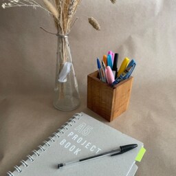 Handmade Desk Tidy - Made With 5 Local Welsh Hardwoods in Wales Small Size - thumbnail 3