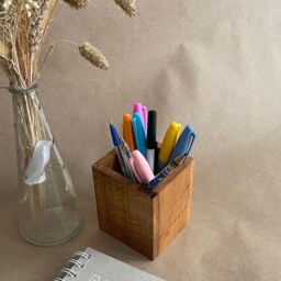 Handmade Desk Tidy - Made With 5 Local Welsh Hardwoods in Wales Small Size - thumbnail 2
