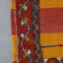 Handmade Wool Berber Rug Authentic Moroccan Carpet - 7, 8x4, 9 Ft - thumbnail 3