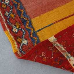 Handmade Wool Berber Rug Authentic Moroccan Carpet - 7, 8x4, 9 Ft - thumbnail 4
