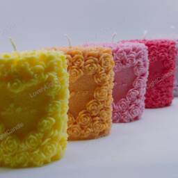 I Love You Candle, Heart Rose Pillar, Valentine's Day Gift - thumbnail 3