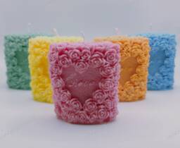 I Love You Candle, Heart Rose Pillar, Valentine's Day Gift - thumbnail 1