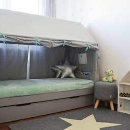 House Bed Cover, Montessori Canopy For Children's Bed, Curtains, House Canopy, Play Tent, Curtains - thumbnail 3