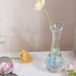 Handmade Blown Glass Jellyfish Vase Ornaments Glow in The Dark Housewarming Gift Planter Pot - thumbnail 2