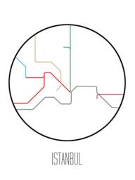 Istanbul, Turkey - Minimalist Metro Subway Art Print ??stanbul Metrosu - thumbnail 3
