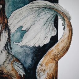A4 Poster Nature Mermaid Ocean Watercolor - thumbnail 3