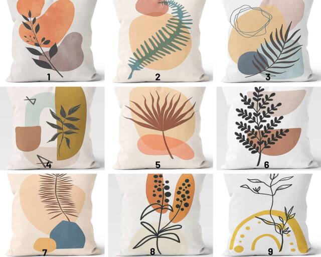Abstract Decorative Modern Style Pillow Cover/Digital Art Gift/Sofa Cushion Cover/Abstract Tropical Case - image 1