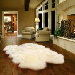 Faux Fur Sheepskin Rug - Shaggy Area Rug, Quatro Design - thumbnail 1
