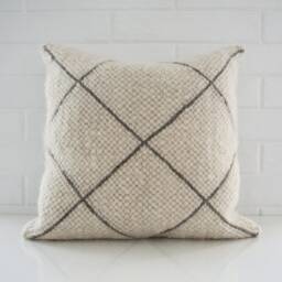 Organic Wool Pillow Set Of 3, Decorative Sofa Covers, Accent Collection, Textured Set, Natural Cushion Trio - thumbnail 3