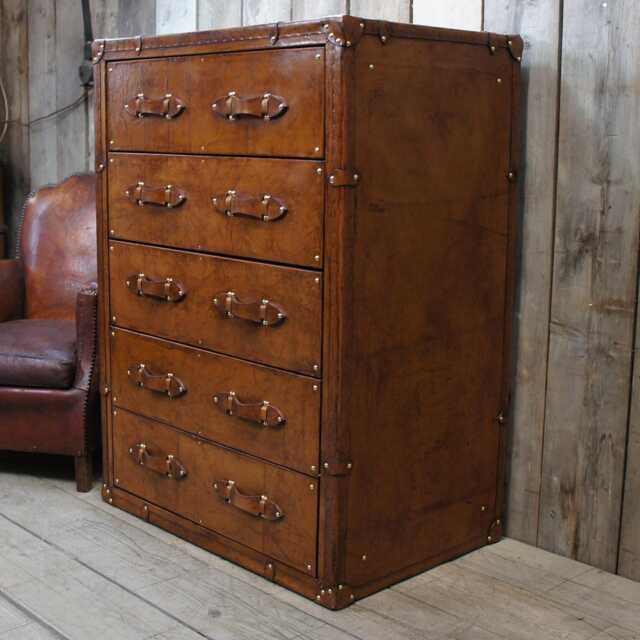 Large Chest Of Drawers in Hand Dyed Leather - image 1