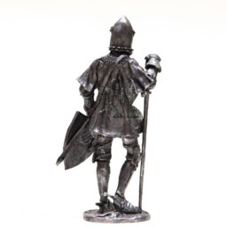 Tin 54mm Eagle Of Brittany. Bertrand Du Guesclin 1380 Year. French Knight Metal Figurine 132 Scale - thumbnail 2