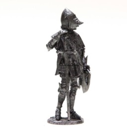 Tin 54mm Eagle Of Brittany. Bertrand Du Guesclin 1380 Year. French Knight Metal Figurine 132 Scale - thumbnail 3