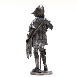 Tin 54mm Eagle Of Brittany. Bertrand Du Guesclin 1380 Year. French Knight Metal Figurine 132 Scale - thumbnail 4