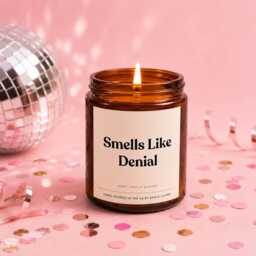 "Funny Birthday Candle Gift - ""Smells Like Denial" - thumbnail 1