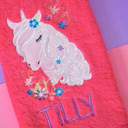 Personalized Unicorn Bath Towel Embroidered 650Gsm Luxury Towel - thumbnail 2
