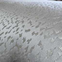 Elegant Silver Bed Runner, Luxury Throw Scarf Comforter, Cover, Double - King Size Bedding, Crater - thumbnail 2