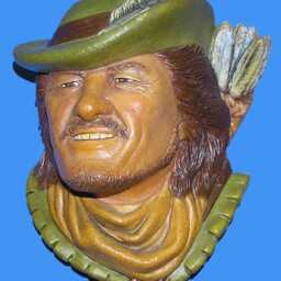 Vintage Bossons Bosson Head Rare Robin Hood Pristine Condition Neatly Stored Mint in Box With Tag & 2 Brochures - Booklet Bx149A - thumbnail 2