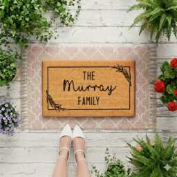 Family Name Doormat For Home Entrance - Personalised Design - thumbnail 4