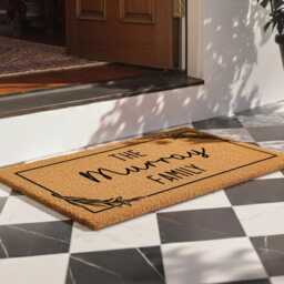 Family Name Doormat For Home Entrance - Personalised Design - thumbnail 2