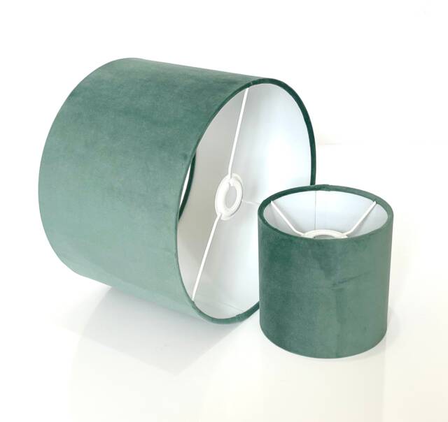New Hq Modern Mint Velvet-Soft Velvet Table & Ceiling Lamp Shade Pendant Light Multi Sizes & Shapes - image 1