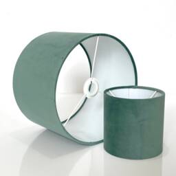New Hq Modern Mint Velvet-Soft Velvet Table & Ceiling Lamp Shade Pendant Light Multi Sizes & Shapes - thumbnail 3