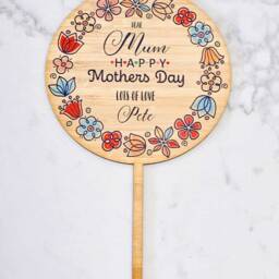 Mothers Day Personalised Plant Spike Gift #1 - Planter Stick Plantpot Thank You School Christmas - thumbnail 2