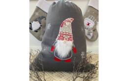 Custom Personalised Gonk Christmas Sacks - Xmas Snowman Reindeer Santa - The Couture Cushion