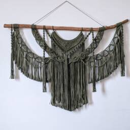 Large Macrame Backdrop, Extra Large Wall Decor With Tassels, Home & Living, Boho Wall Decor, Gift For Home, Living Room - thumbnail 4