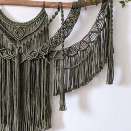 Large Macrame Backdrop, Extra Large Wall Decor With Tassels, Home & Living, Boho Wall Decor, Gift For Home, Living Room - thumbnail 2