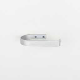Silver Steel Toilet Paper/Roll Holder - Industrial Bathroom Hardware - thumbnail 2
