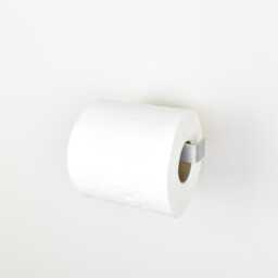 Silver Steel Toilet Paper/Roll Holder - Industrial Bathroom Hardware - thumbnail 4